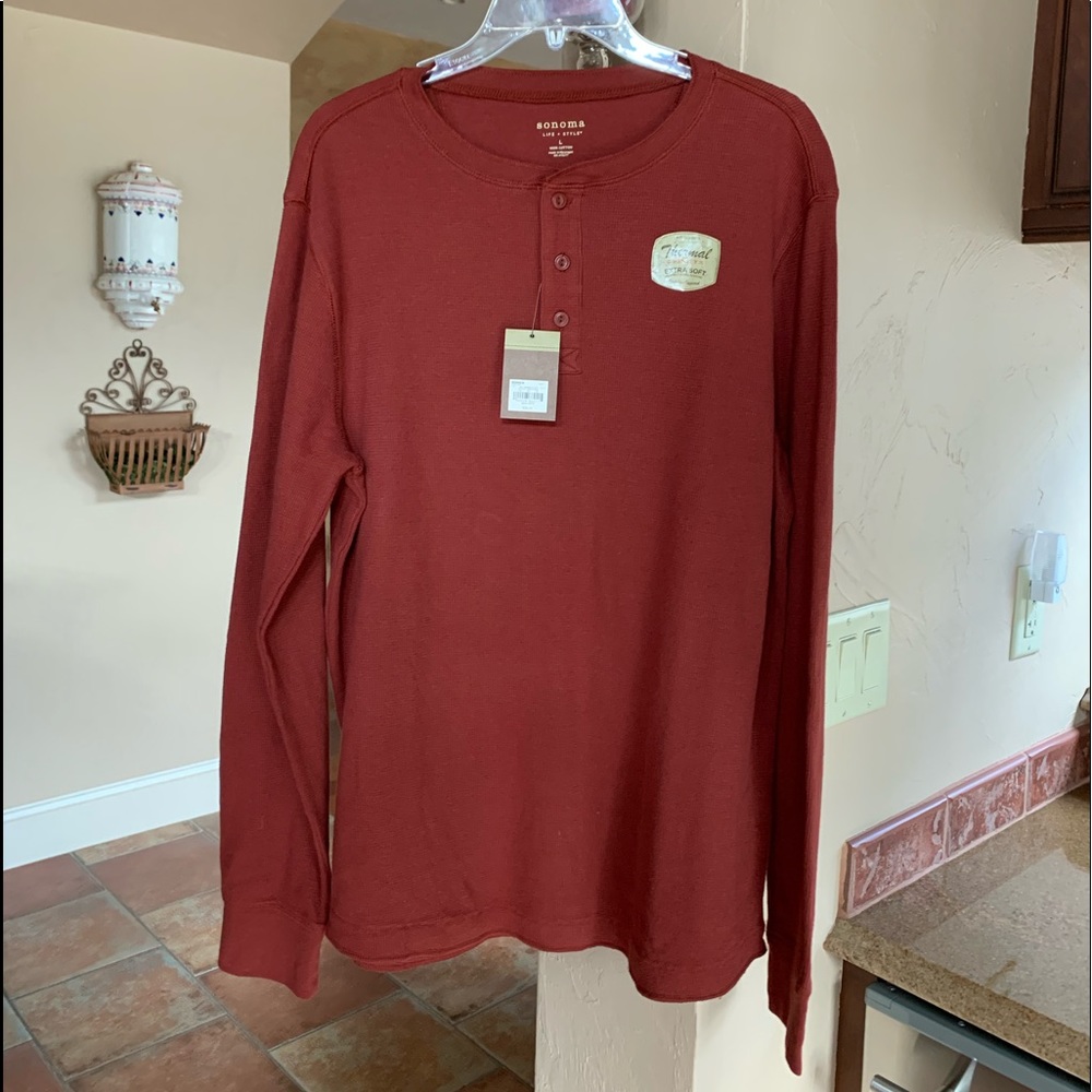 Men’s Sonoma Thermal Henley Size L